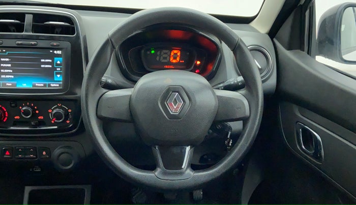 2019 Renault Kwid 1.0 RXT Opt, Petrol, Manual, 19,480 km, Steering Wheel Close Up