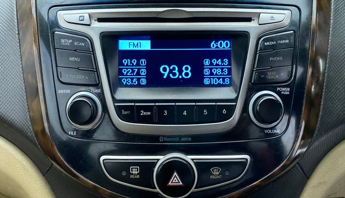 2015 Hyundai Verna FLUIDIC 1.6 SX CRDI, Diesel, Manual, 47,327 km, Infotainment System