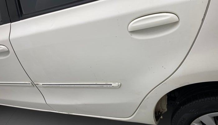 2011 Toyota Etios G, Petrol, Manual, 77,775 km, Rear left door - Slightly dented