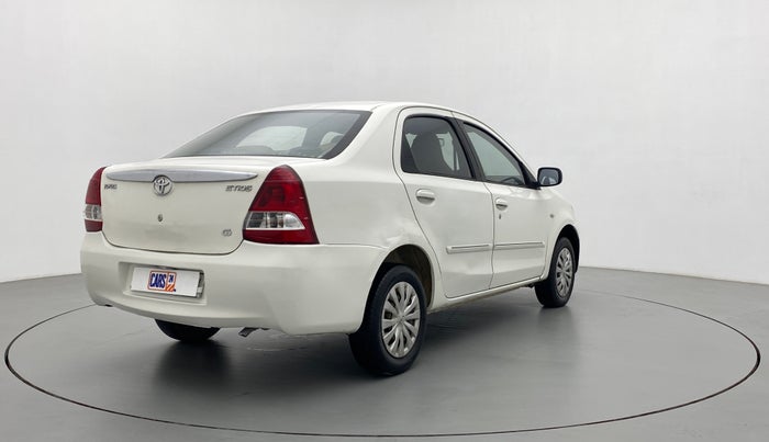 2011 Toyota Etios G, Petrol, Manual, 77,775 km, Right Back Diagonal