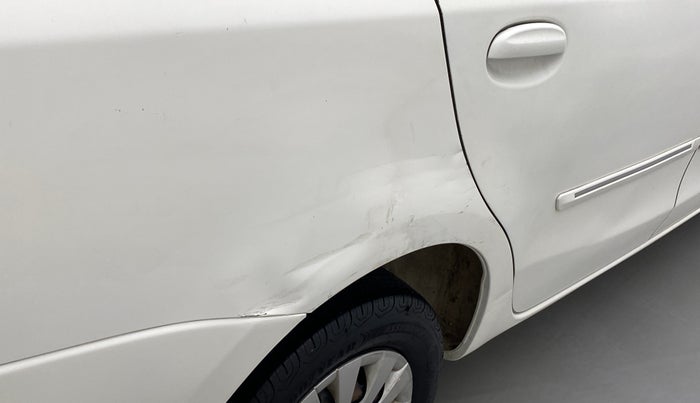2011 Toyota Etios G, Petrol, Manual, 77,775 km, Right quarter panel - Slightly dented