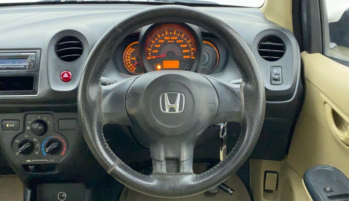 2014 Honda Amaze 1.2 EXMT I VTEC, Petrol, Manual, 85,794 km, Steering Wheel Close Up