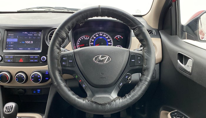 2017 Hyundai Grand i10 SPORTZ 1.2 KAPPA VTVT, Petrol, Manual, 45,451 km, Steering Wheel Close Up