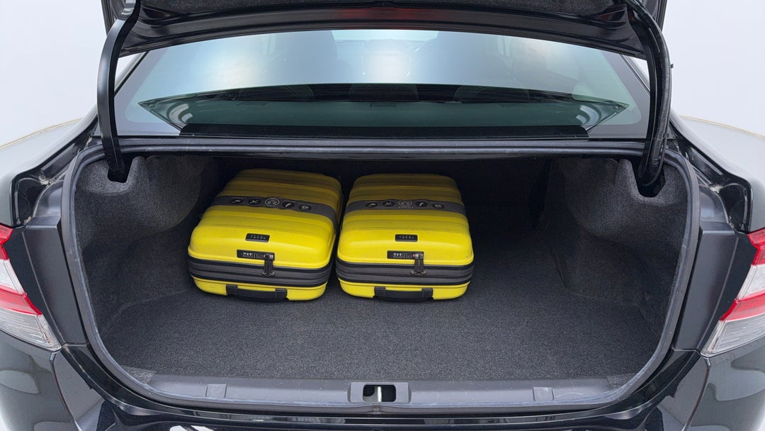 Boot Inside View with Luggage