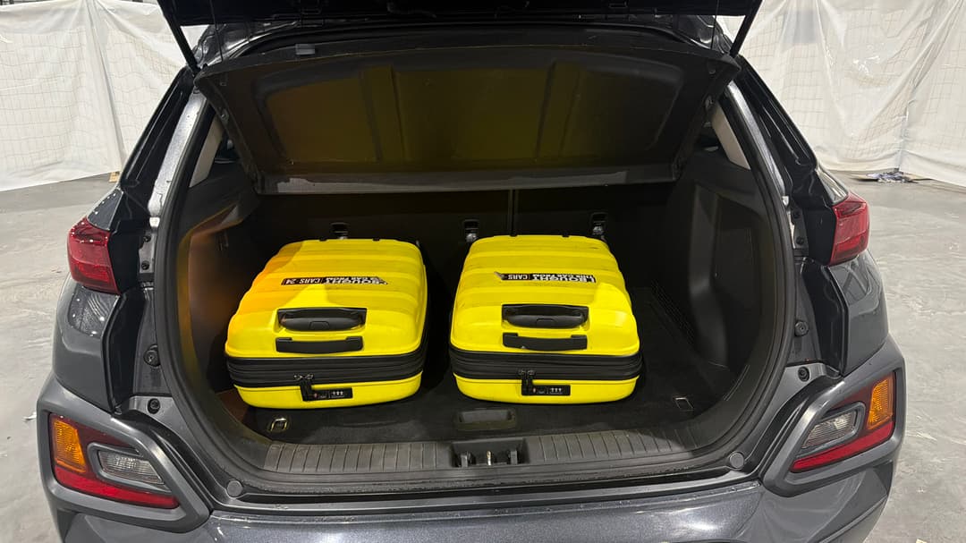 2020 Hyundai Kona Elite (FWD), Automatic, 75959 km, Boot Inside View with Luggage