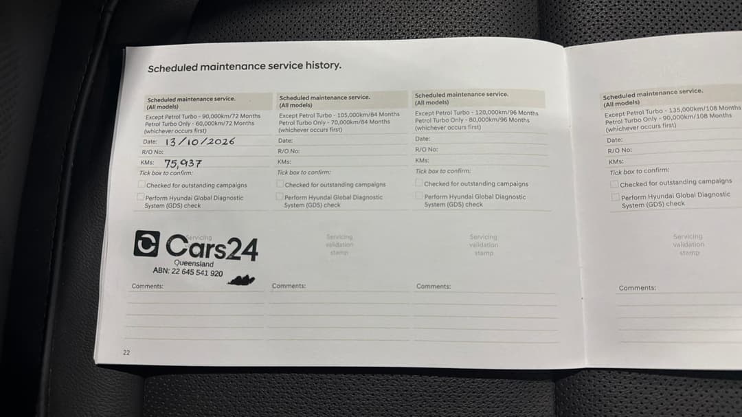 2020 Hyundai Kona Elite (FWD), Automatic, 75959 km, Service History