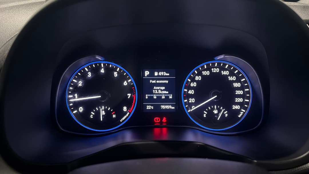 2020 Hyundai Kona Elite (FWD), Automatic, 75959 km, Odometer View