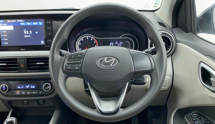 2020 Hyundai GRAND I10 NIOS SPORTZ AMT 1.2 KAPPA VTVT, Petrol, Automatic, 19,621 km, Steering Wheel Close Up