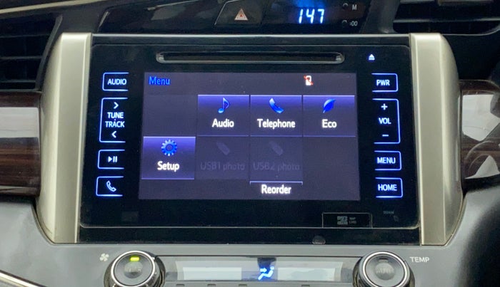 2018 Toyota Innova Crysta 2.4 VX 7 STR, Diesel, Manual, 71,914 km, Infotainment system - GPS Card not working/missing