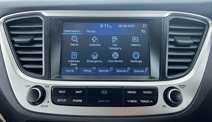2018 Hyundai Verna 1.6 SX VTVT, Petrol, Manual, 18,716 km, Infotainment System