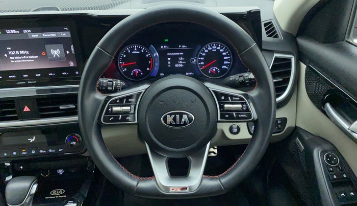 2020 KIA SELTOS 1.4 GTX+ TURBO GDI PETROL AT, Petrol, Automatic, 22,262 km, Steering Wheel Close Up