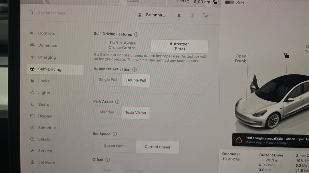 2022 Tesla Model 3 Long Range, Automatic, 19362 km, Cruise Control
