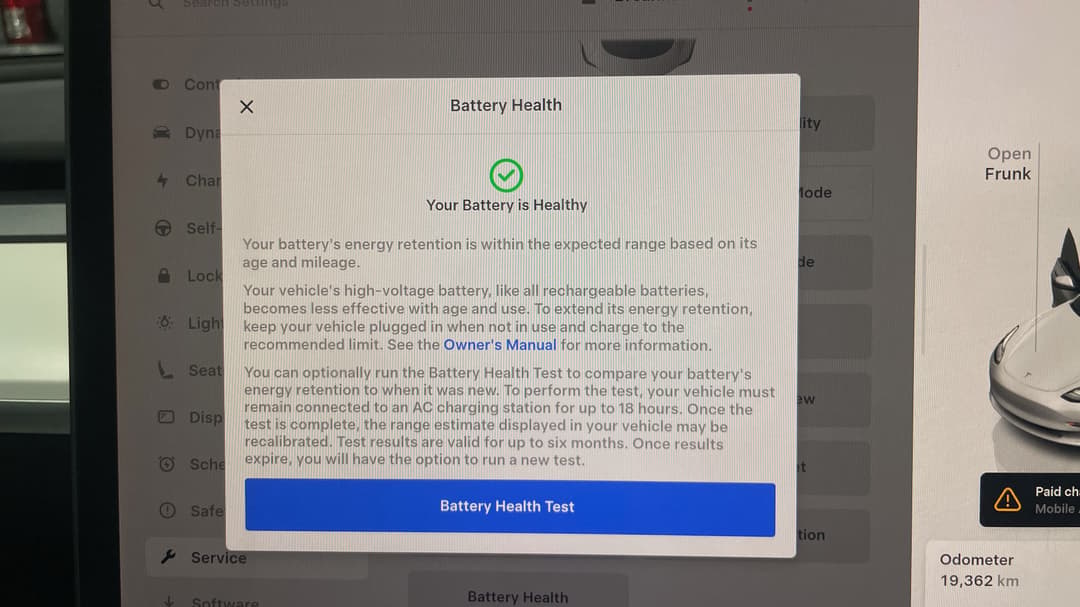 2022 Tesla Model 3 Long Range, Automatic, 19362 km, Car Battery Health
