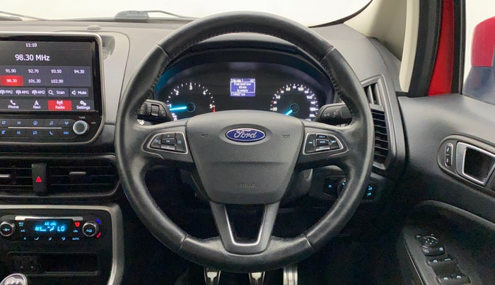 2018 Ford Ecosport TITANIUM 1.5L DIESEL, Diesel, Manual, 1,14,427 km, Steering Wheel Close Up