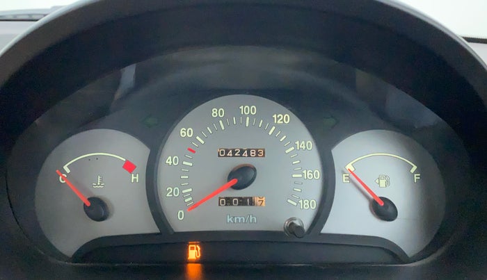 2012 Hyundai Santro Xing GLS, Petrol, Manual, 42,483 km, Odometer Image
