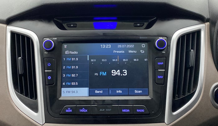 2018 Hyundai Creta 1.6 VTVT SX AUTO, Petrol, Automatic, 51,765 km, Infotainment System