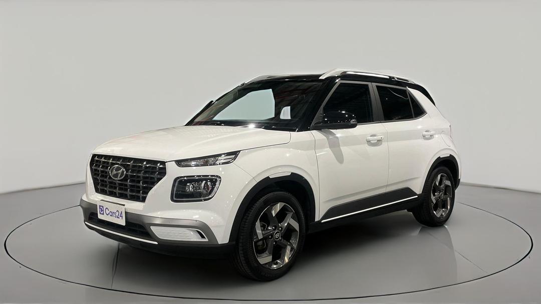 2023 Hyundai Venue Elite (black) Two-tone Roof, Automatic, 33154 km, Left Front Diagonal (45- Degree) View