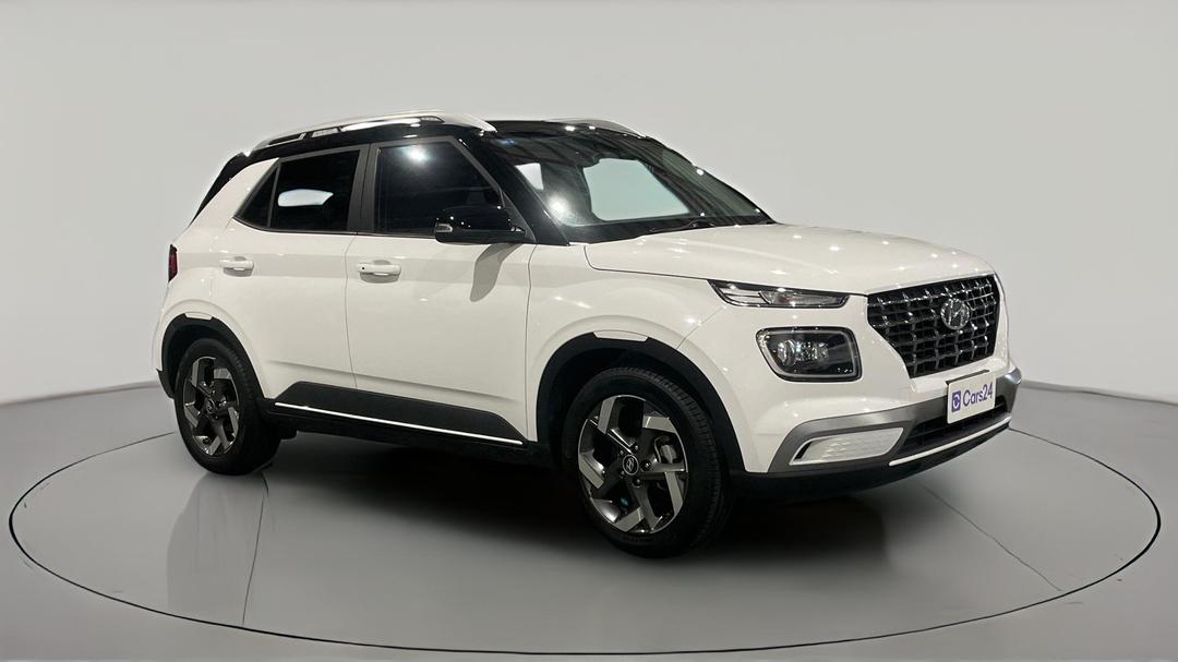 2023 Hyundai Venue Elite (black) Two-tone Roof, Automatic, 33154 km, Right Front Diagonal (45- Degree) View