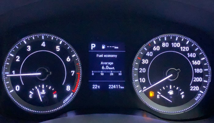 2022 Hyundai VENUE SX PLUS 1.0 TURBO DCT, Petrol, Automatic, 22,411 km, Odometer Image