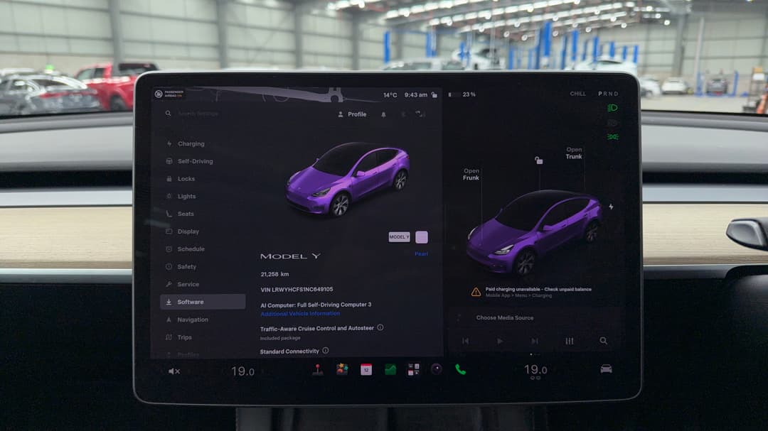 2022 Tesla Model Y Rear-wheel Drive, Automatic, 21258 km, Odometer View