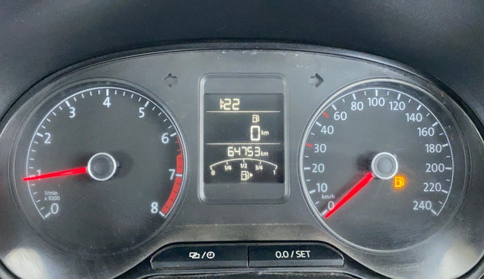2016 Volkswagen Ameo COMFORTLINE 1.2, Petrol, Manual, 64,851 km, Odometer Image