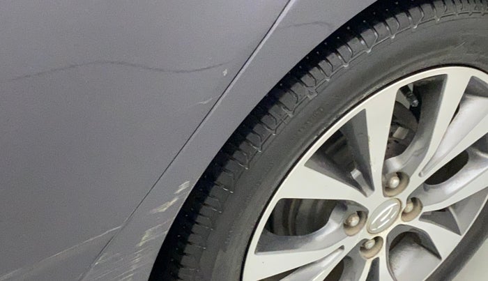 2017 Hyundai Verna 1.6 VTVT SX AT, Petrol, Automatic, 23,581 km, Left quarter panel - Minor scratches