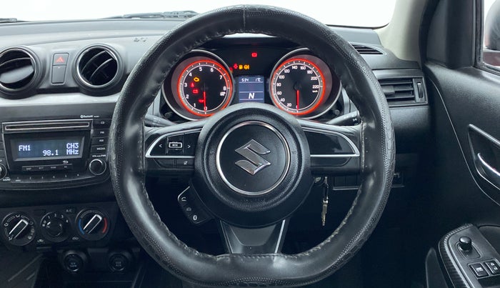 2018 Maruti Swift VXI AMT D, Petrol, Automatic, 18,958 km, Steering Wheel