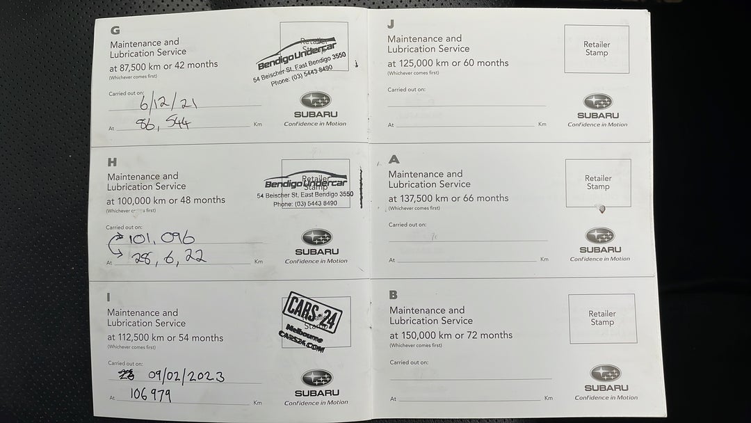 2016 Subaru Liberty 2.5i Premium, Automatic, 106980 km, Service History