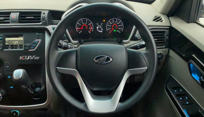 2016 Mahindra Kuv100 K6 5 STR, Petrol, Manual, 13,875 km, Steering Wheel Close Up