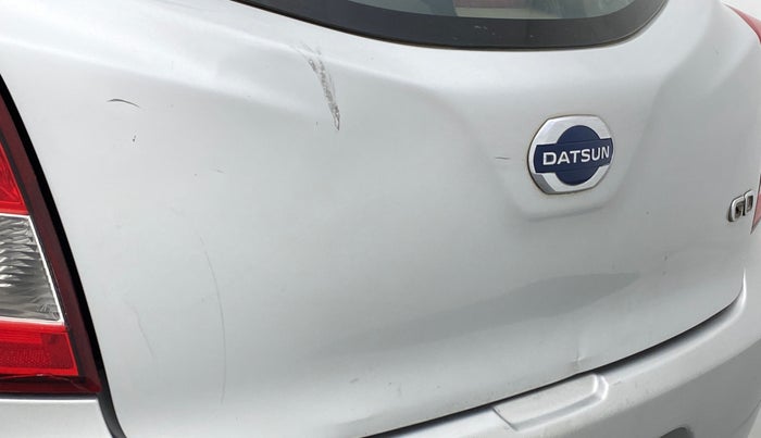 2015 Datsun Go T, Petrol, Manual, 56,808 km, Dicky (Boot door) - Minor scratches