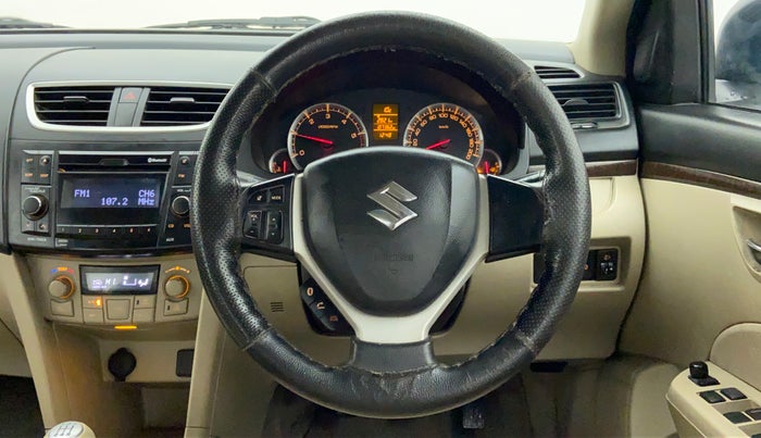 2015 Maruti Swift Dzire ZDI, Diesel, Manual, 1,07,296 km, Steering Wheel Close Up