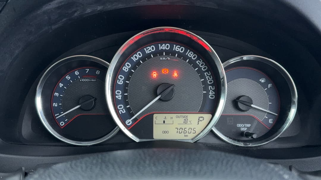 2015 Toyota Corolla Ascent Sport, Automatic, 70605 km, Odometer View