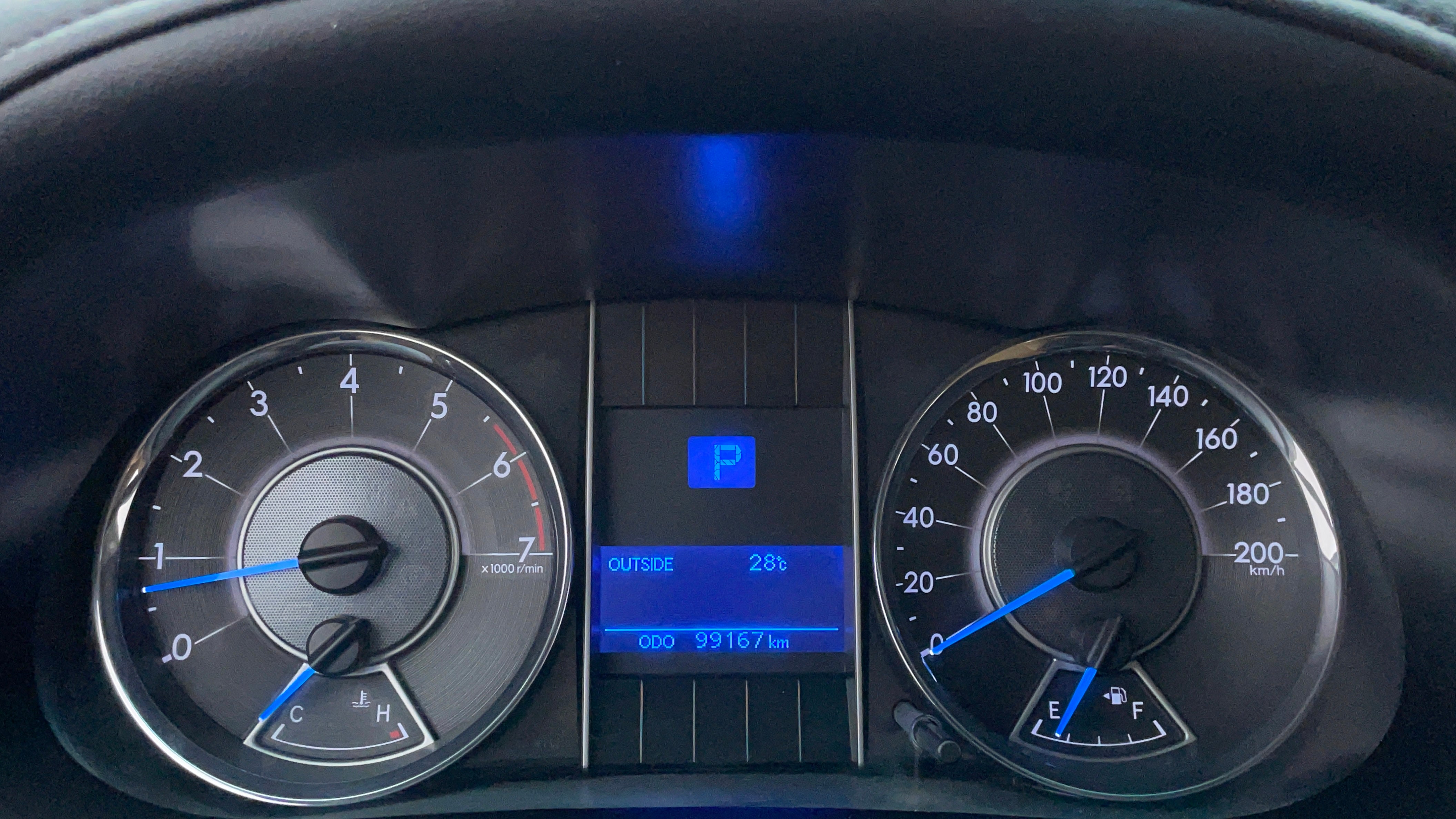 Toyota Fortuner-Odometer View