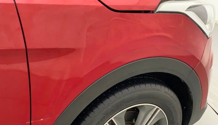 2016 Hyundai Creta SX PLUS AT 1.6 PETROL, Petrol, Automatic, 90,683 km, Right fender - Slightly dented