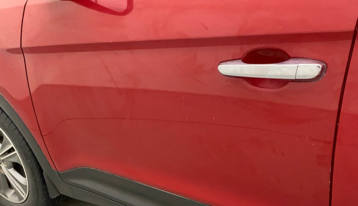 2016 Hyundai Creta SX PLUS AT 1.6 PETROL, Petrol, Automatic, 90,683 km, Front passenger door - Minor scratches