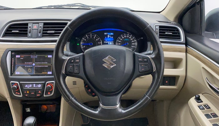 2020 Maruti Ciaz ALPHA  AT 1.5 SHVS PETROL, Petrol, Automatic, 70,110 km, Steering Wheel Close Up