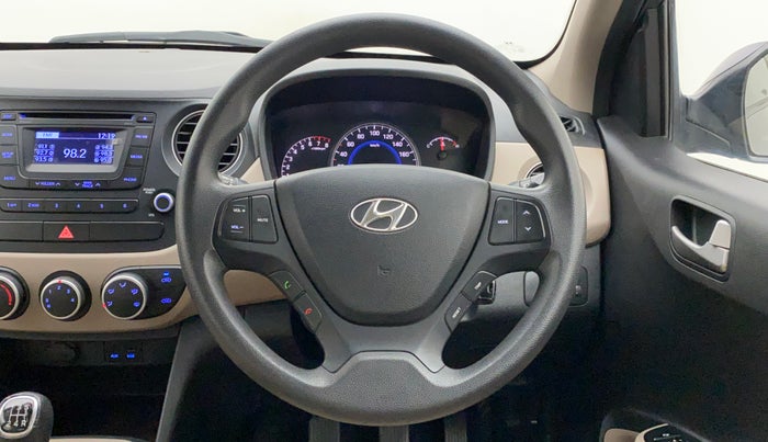 2015 Hyundai Grand i10 SPORTZ 1.2 KAPPA VTVT, Petrol, Manual, 46,880 km, Steering Wheel Close Up