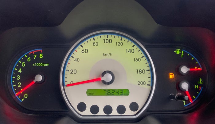 2010 Hyundai i10 SPORTZ 1.2, Petrol, Manual, 76,482 km, Odometer Image