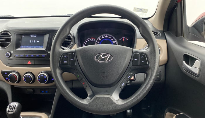 2017 Hyundai Grand i10 SPORTZ 1.2 KAPPA VTVT, Petrol, Manual, 50,583 km, Steering Wheel Close Up