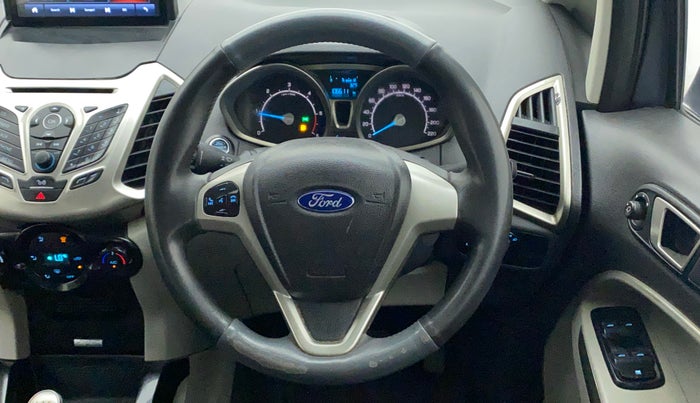 2016 Ford Ecosport TITANIUM 1.5L DIESEL, Diesel, Manual, 1,06,786 km, Steering Wheel Close Up