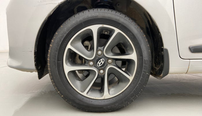 2017 Hyundai Grand i10 SPORTZ (O) AT 1.2 KAPPA VTVT, Petrol, Automatic, 72,376 km, Left Front Wheel