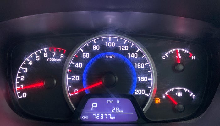 2017 Hyundai Grand i10 SPORTZ (O) AT 1.2 KAPPA VTVT, Petrol, Automatic, 72,376 km, Odometer Image