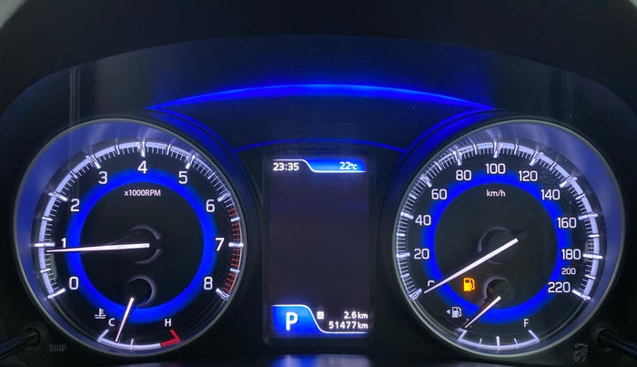 2020 Maruti Baleno ALPHA CVT PETROL 1.2, Petrol, Automatic, 51,477 km, Odometer Image