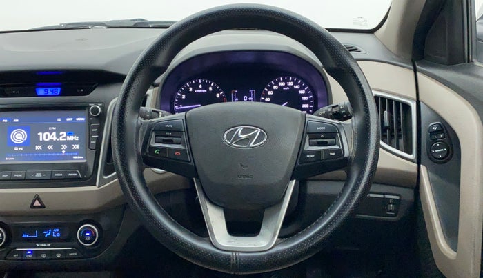 2016 Hyundai Creta SX PLUS 1.6 PETROL, Petrol, Manual, 1,00,496 km, Steering Wheel Close Up