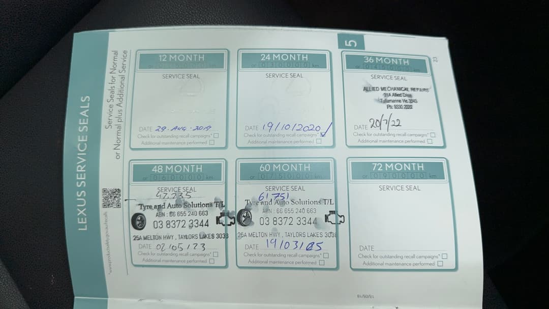 2018 Lexus Nx300h Luxury Hybrid (FWD), Automatic, 68525 km, Service History