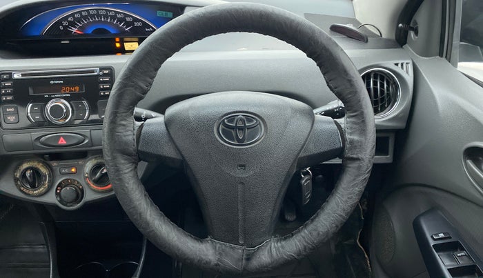 2013 Toyota Etios G, Petrol, Manual, 38,230 km, Steering Wheel Close Up