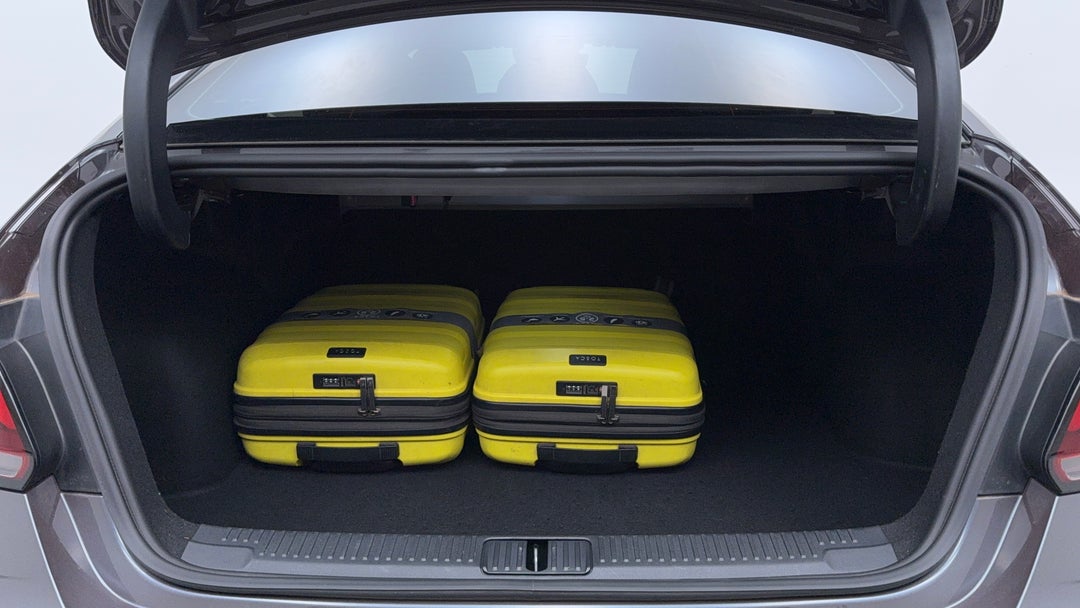 Boot Inside View with Luggage
