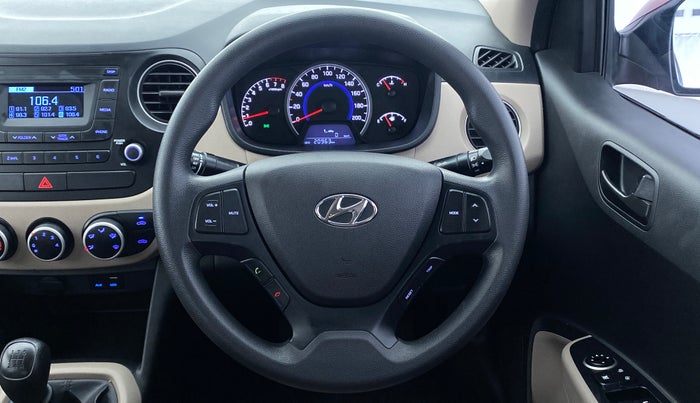 2019 Hyundai Grand i10 MAGNA 1.2 KAPPA VTVT, Petrol, Manual, 20,963 km, Steering Wheel Close Up