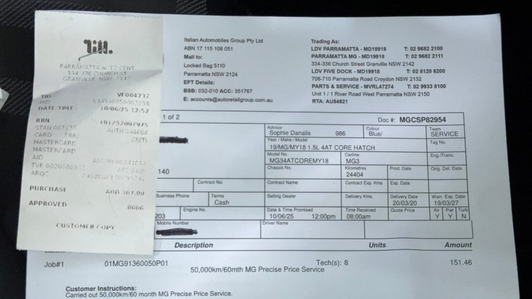 2019 MG Mg3 Auto Core, Automatic, 27788 km, Service History