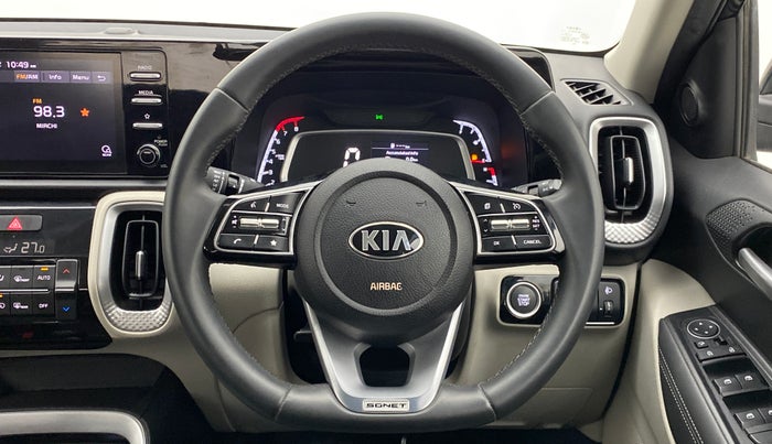 2020 KIA SONET HTX 1.0 IMT, Petrol, Manual, 15,057 km, Steering Wheel Close Up